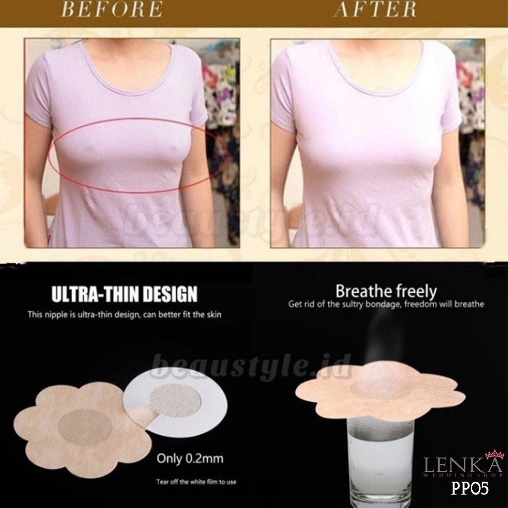 [READY STOK] BRA PAD PELINDUNG PUTING PAYUDARA NIPPLE COVER 10PCS PP05