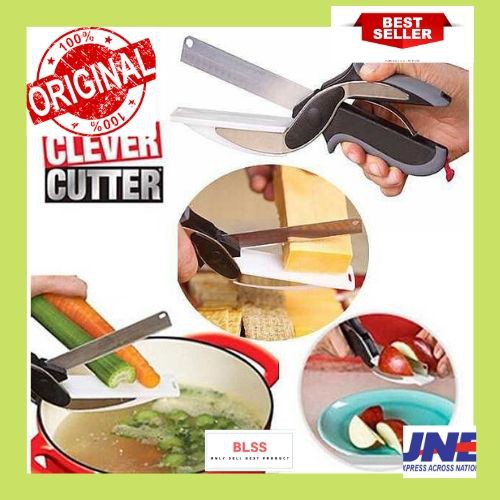 Clever Cutter 2in1 Pisau Talenan / Pisau Serbaguna / Pisau Unik / Pisau Dapur Stainless