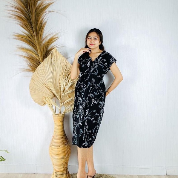 Daster Dress Manohara Bali-MN - ORCHID HITAM