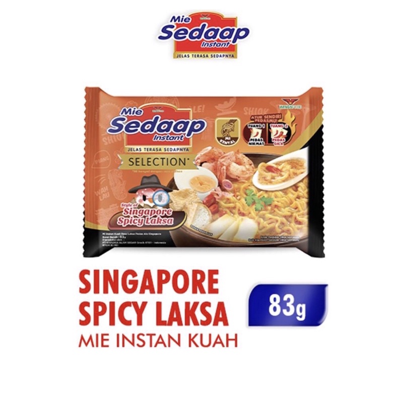 

Mie Sedaap Singapore Spicy Laksa 83 gr