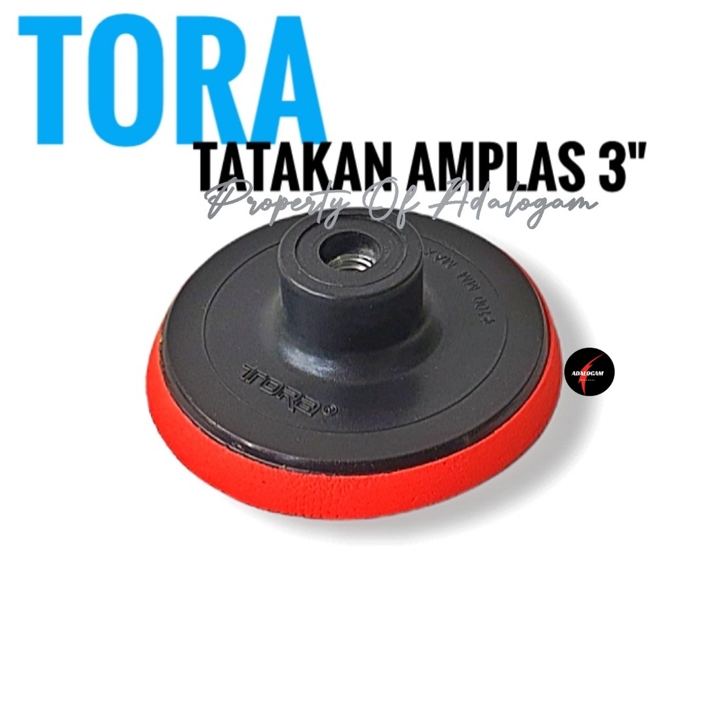 TORA Tatakan Amplas Bulat Velcro 3 Inch - Pad Perekat Amplas Bulat 3&quot;