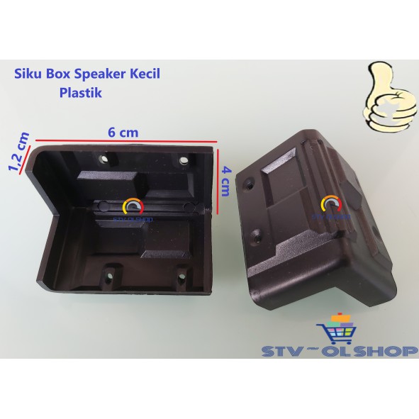 Siku Box Speaker Kecil / Sudut Box Salon Plastik Kecil