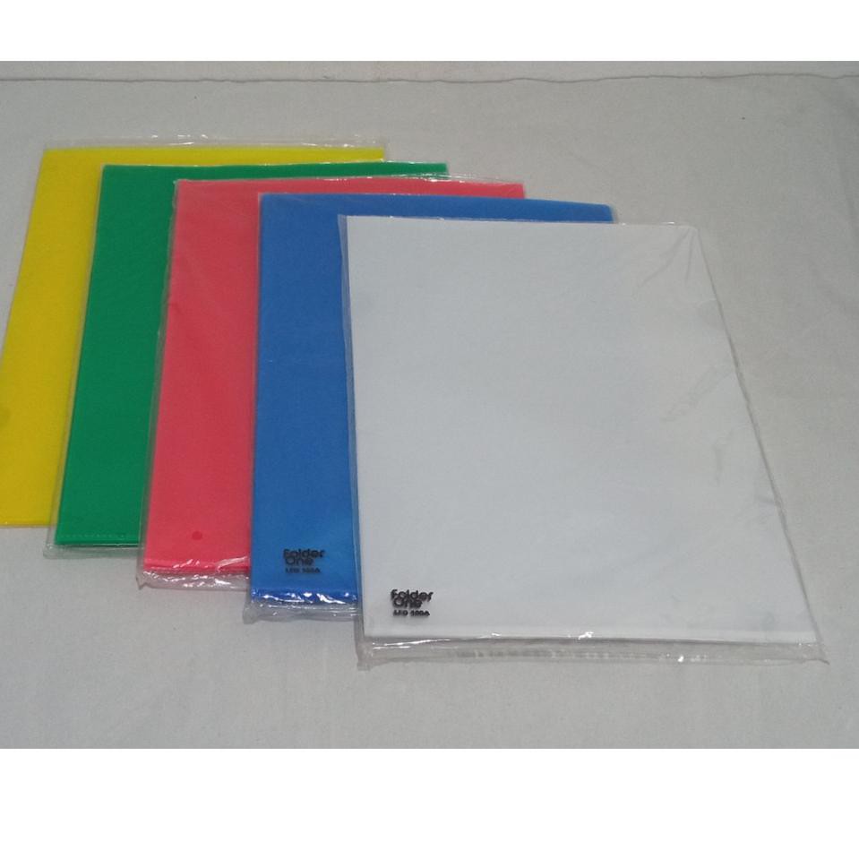 

Ready VZGGB [PERLUSIN] Map L / Map Bening Folder One A4 Warna V77 Murah