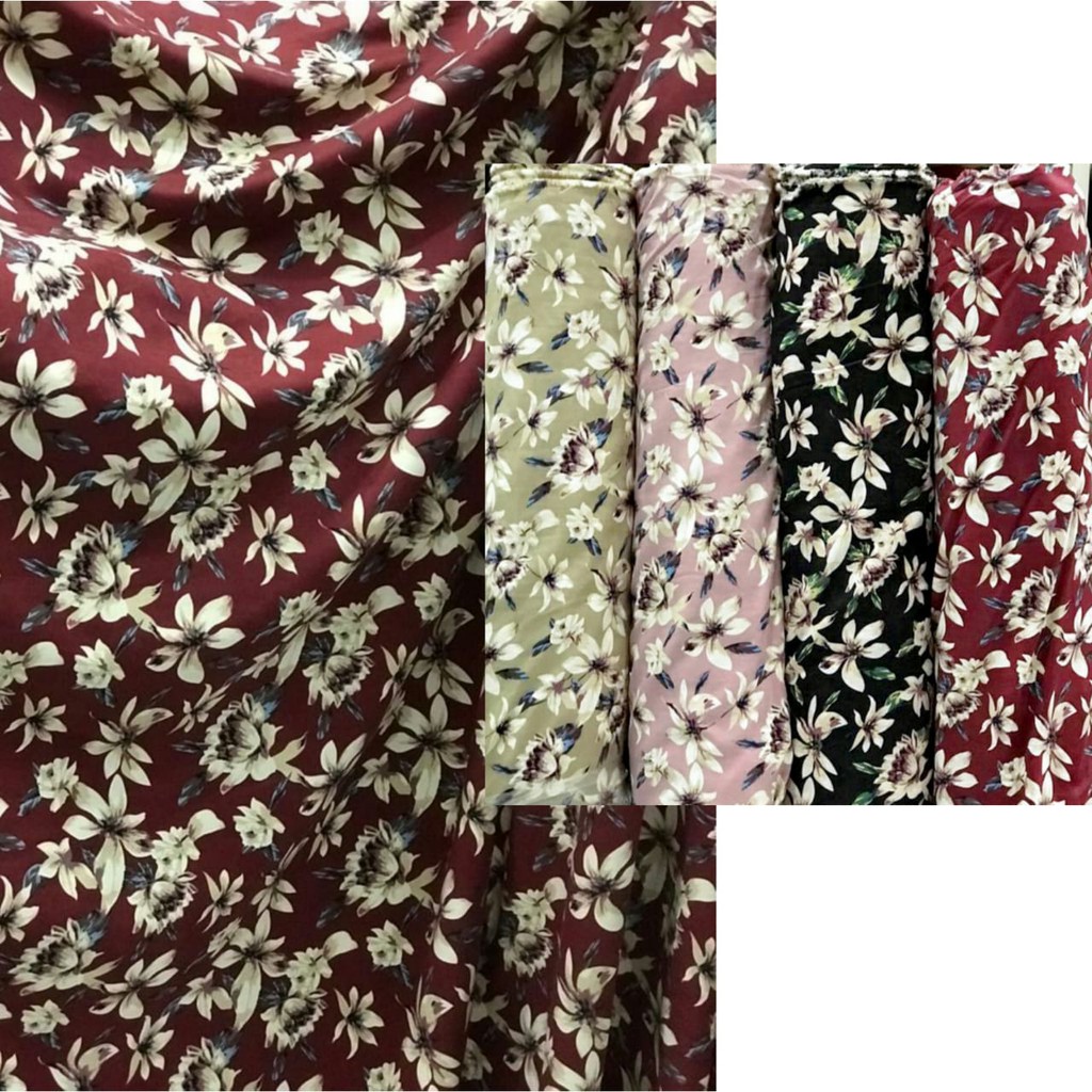 Bahan Sweet Corduroy | Kain Baby Cordurai Motif Bunga