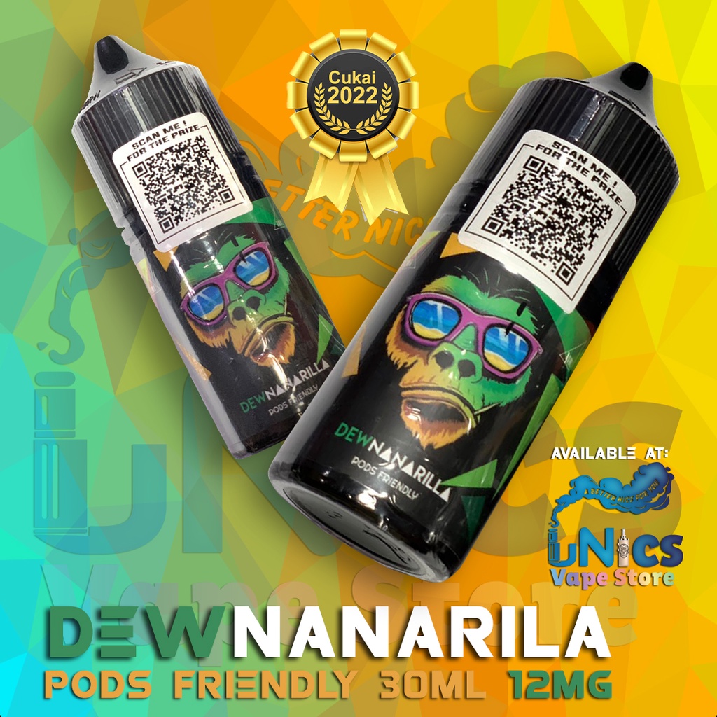 Liquid DEWNANARILLA Pods Friendly 30ML nic 12Mg Honeydew and Banana by IJC Indonesia Juice Cartel Pod Frienly not Salt