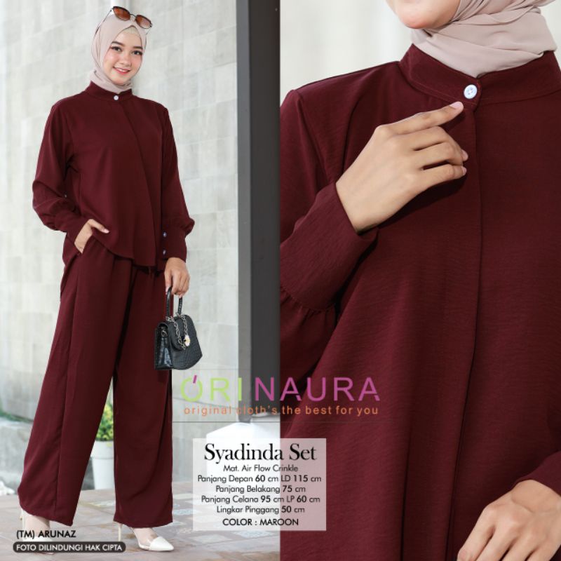 Setelan Wanita Syadinda Set By Ori Naura-4