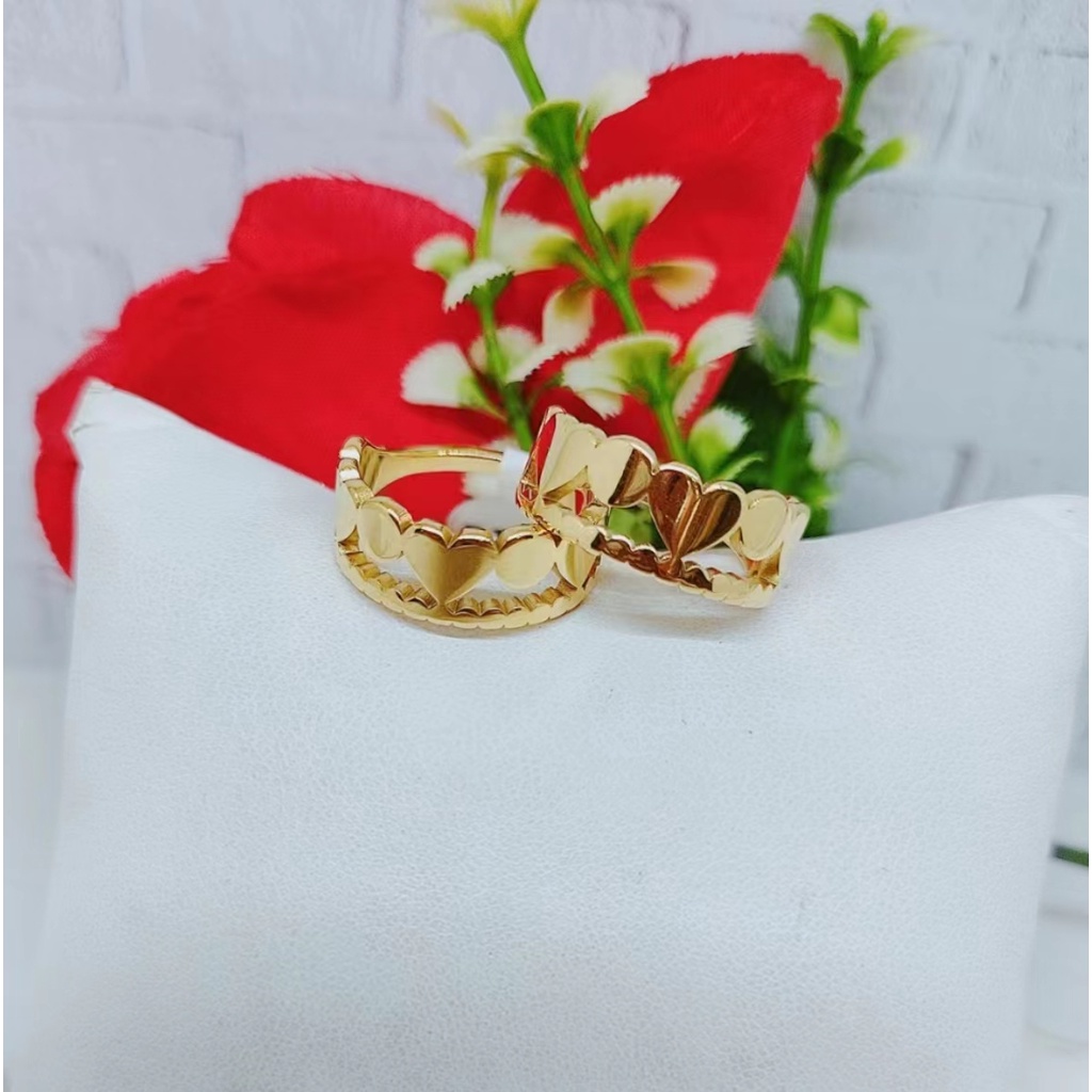 Cincin Titanium Permata Perhiasan Fashion N113-115