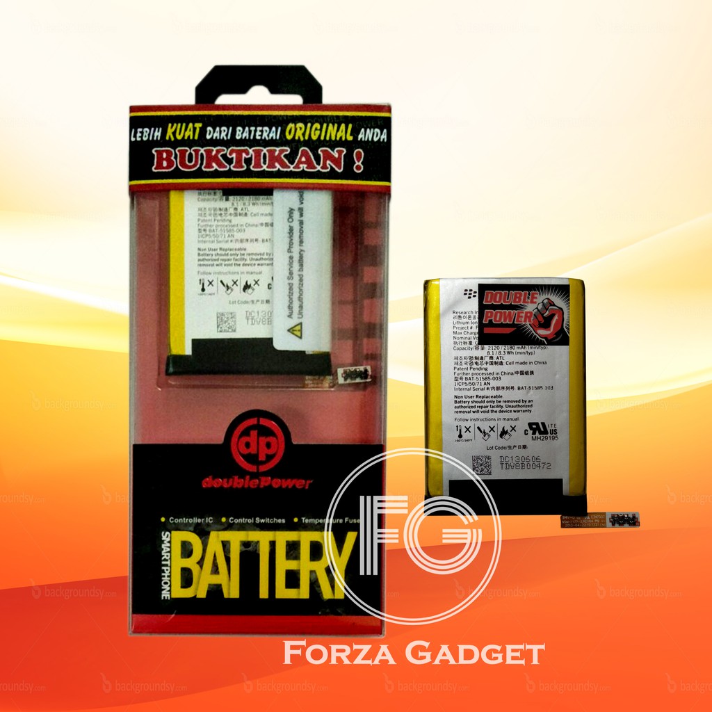 BATTERY DOUBLE POWER BLACKBERRY Q5 2180mAh