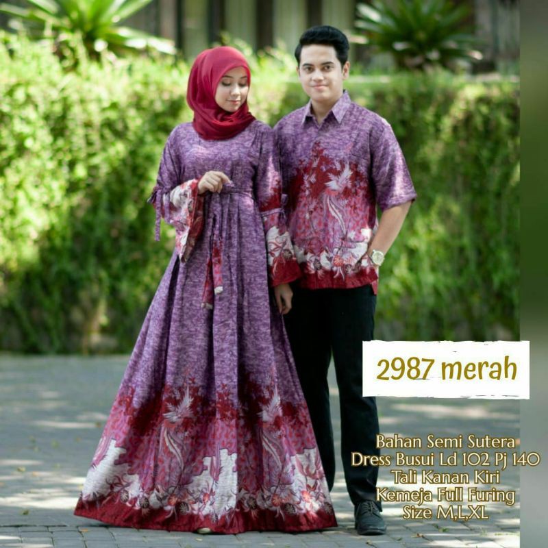 BAJU COUPLE GAMIS SEMI SUTRA