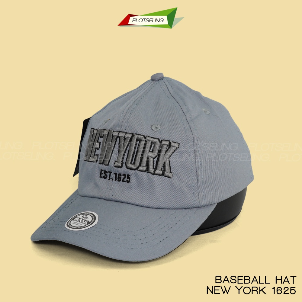 Topi Baseball NEW YORK EST. 1625 Pria Wanita Distro New York Est 1625 Classic Cap Casual Sport Abu Merah Hitam Putih Unisex