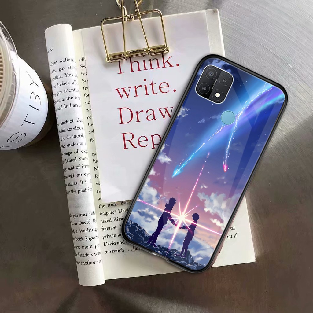 [K63] Softcase Kaca Oppo A15 - Softcase Mirror A15 - Softcase Kaca - Softcase Glass - Softcase A15