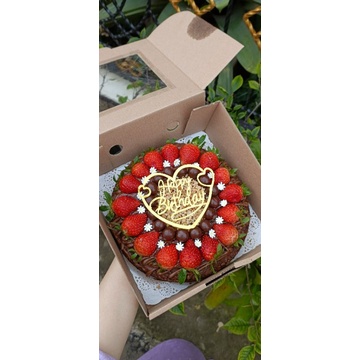 

brownies hias bulat cocoball strawbery (HANYA INSTAN)