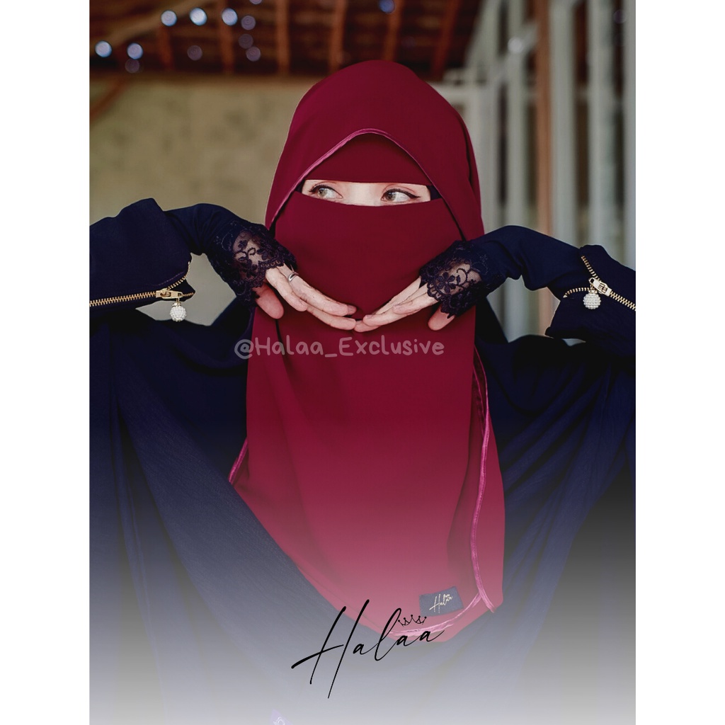 NIQAB CADAR HADRAMAUT / BUTTERFLY / CADAR SIFON SILKY SIFON PREMIUM