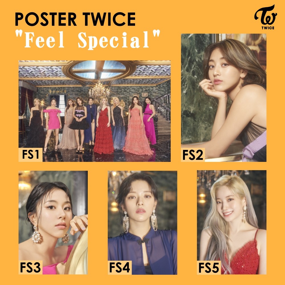 POSTER TWICE FEEL SPECIAL JIHYO MINA DAHYUN NAEYON TZUYU KPOP