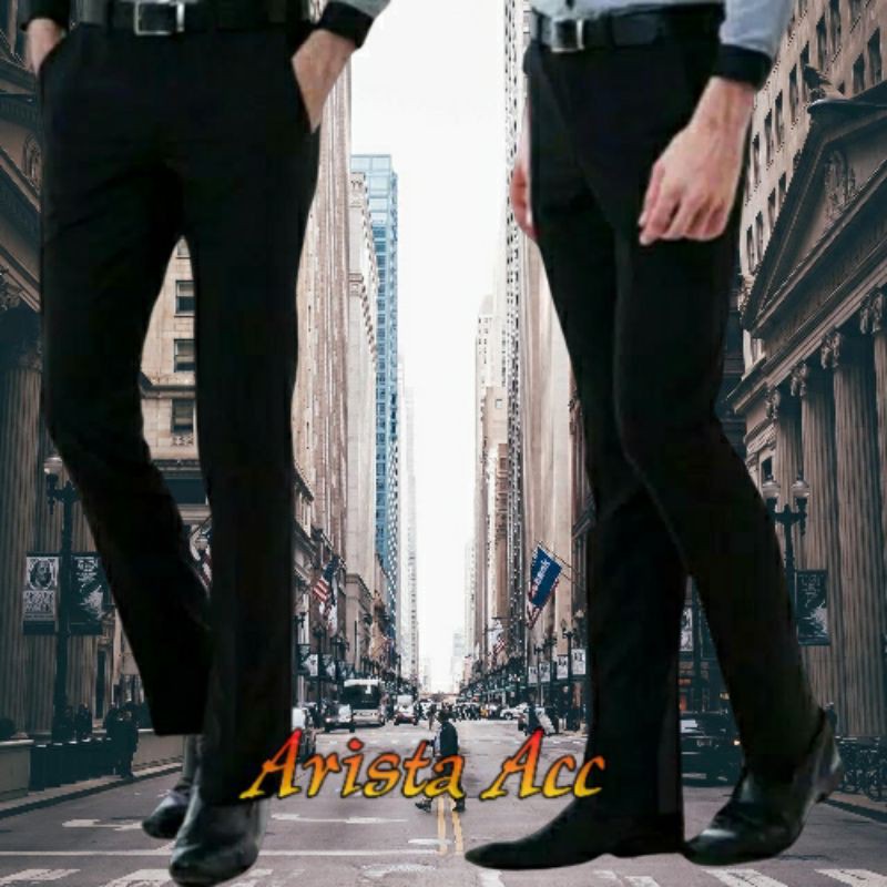 Celana Panjang Pria Formal Executive Kerja Slimfit Reguler Size 27-38