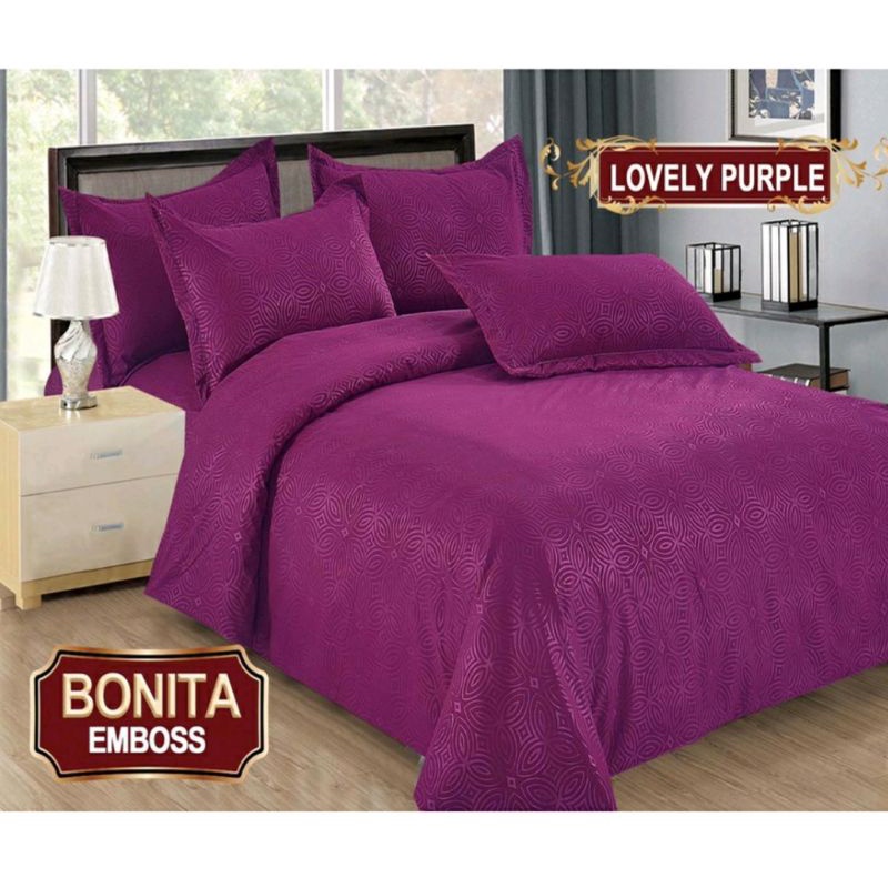 Sprei bonita embos elegant polos no 3 uk 120x200 Lovely purple
