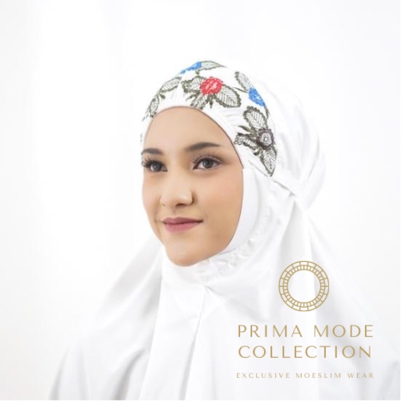 PRIMA MODE - Mukena Azura Series Flowly | Mukena Katun 2in1 Traveling Pouch Motif | Mukena Motif Mewah Lasercut Mukena Terbaru