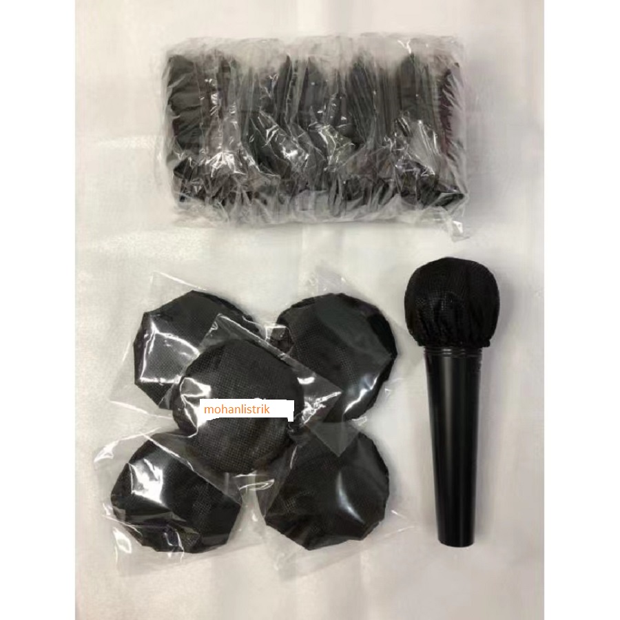 Sarung Mic Cover Mic Pembungkus Mic Disposable Cover - Hitam