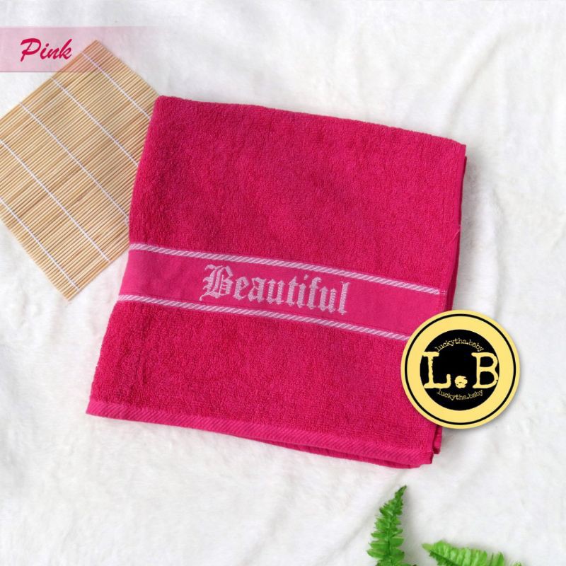 handuk beautiful polos besar / handuk mandi dewasa polos besar / handuk beauty besar