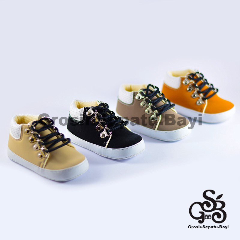 sepatu bayi baby shoes prewalker laki laki perempuan umur 2 sampai 14 bulan model edgy tali kekinian