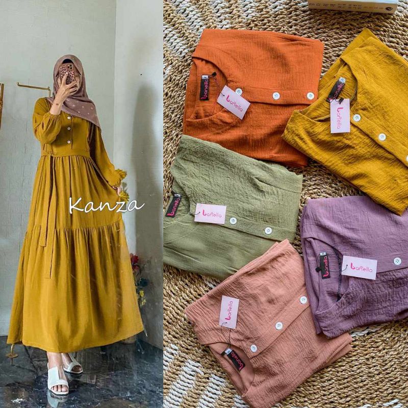 Gamis Crinkle Terbaru Gamis Muslimah Masakini Gamis Crinkle Ariflow Gamis Busui Gamis Rayon Crinkle 