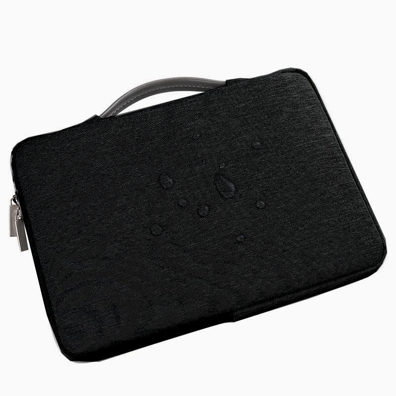 Tas Laptop Softcase Sleve Nylon Leather Strap 14 15 inch