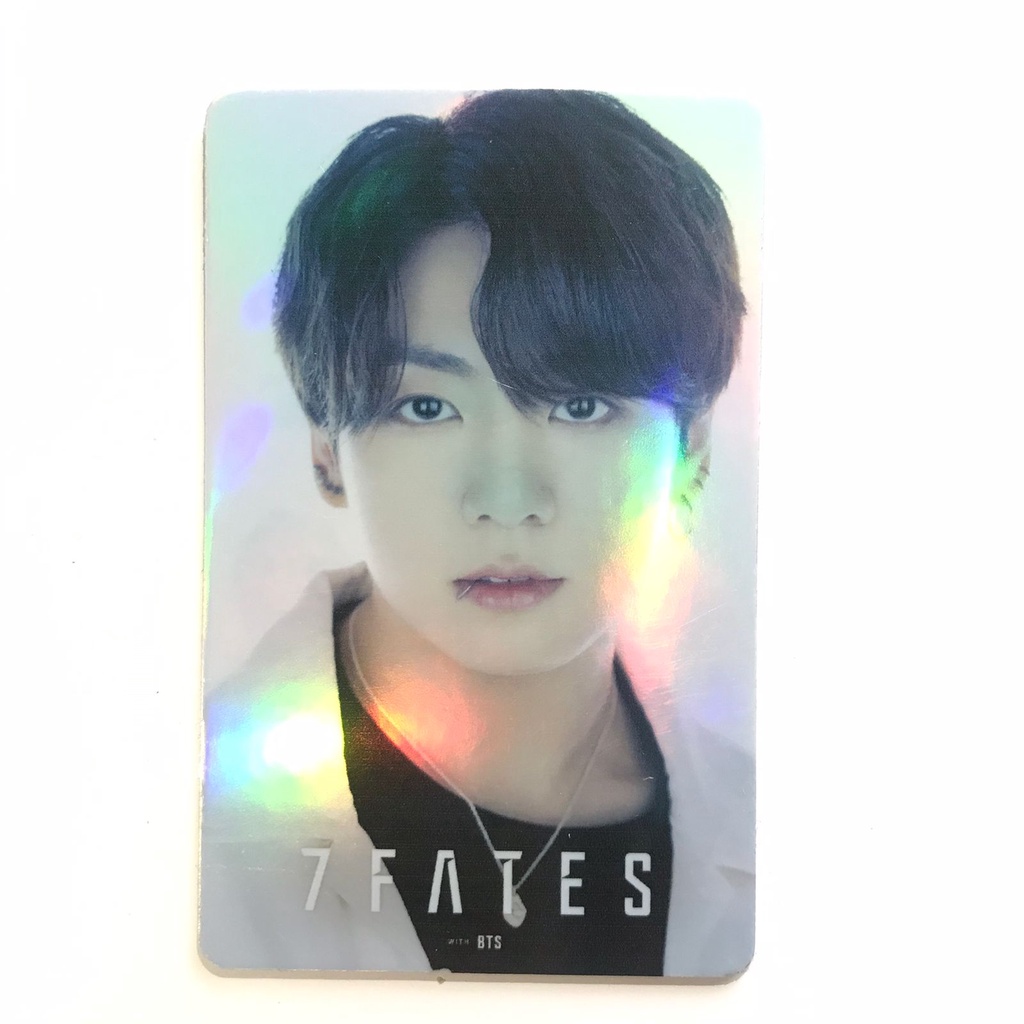 PHOTOCARD PC KPOP BTS HOLOGRAM RAINBOW / FULL SET / PRINT 1 SISI DAN 2 SISI SANGAT TEBAL DAN LAMINASI SUPER GLOSSY