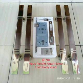 Harga Termurah 4pcs 1kunci handle pintu 45cm gagang 