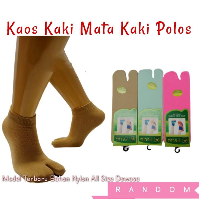 Kaos Kaki Pendek Jempol/Kaos Kaki Mata Kaki Jempol Polos