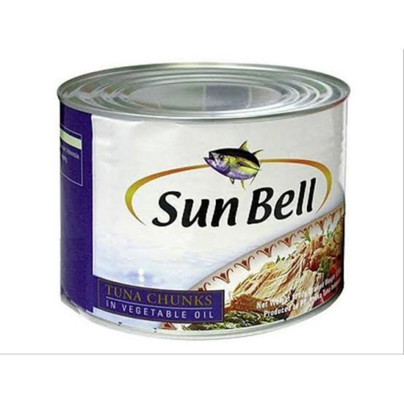 

SUNBELL TUNA CHUNK IN VEGETABLE OIL 1,8KG - TUNA DALAM MINYAK