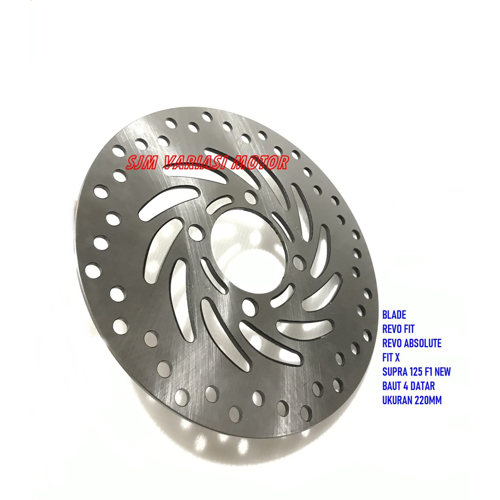 piringan depan REVO FIT -BLADE- REVO ABSOLUTE-SUPRA 125 F1 NEW-FIT X CAKRAM DEPAN VARIASI 220MM