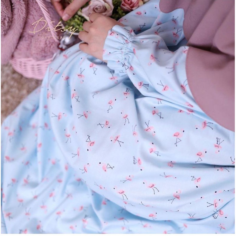 DITSY FLAMINGO CYAN NG XL