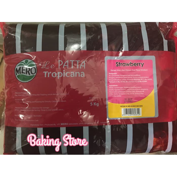 Lepatta Selai Strawberry Kemasan 5kg - Gosend/Grab Only!!