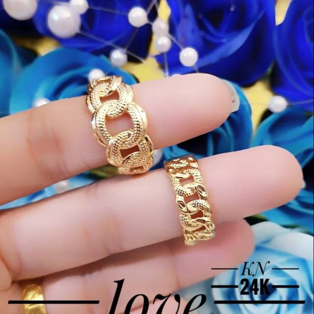 Xuping cincin lapis emas 24k 1609k