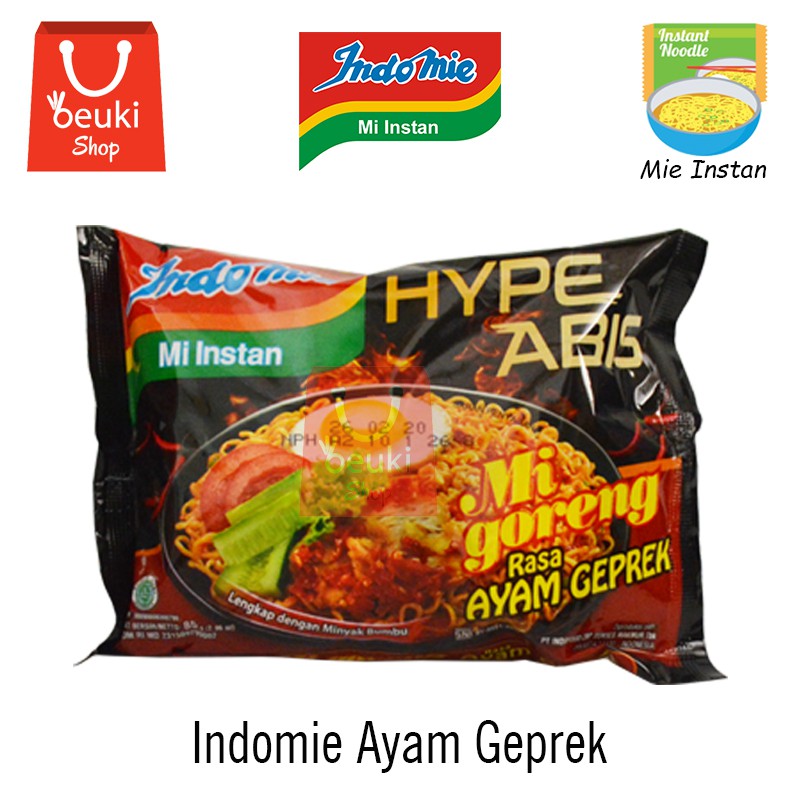 

Indomie Ayam Geprek Mie Instan Pedas Hype Abis Pedas Mampus - 85gr