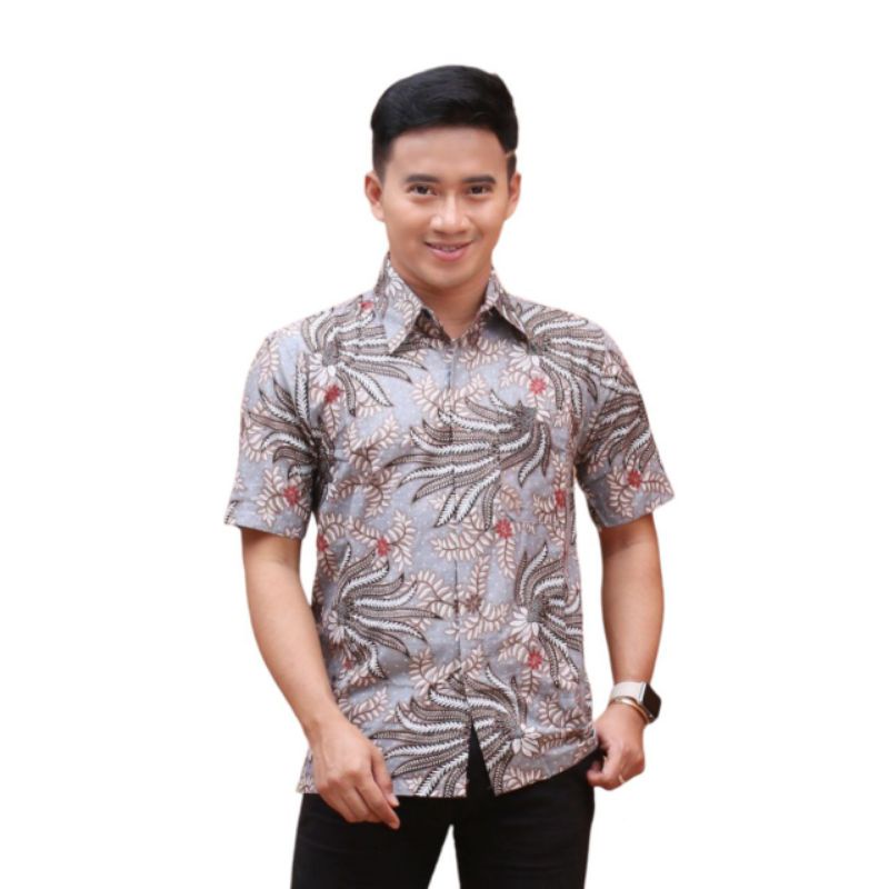 Kemeja Batik jumbo BIG SIZE JUMBO M L XL XXL 3L 4L 5L 6L MURAH BATIK JUMBO Motif Mawar