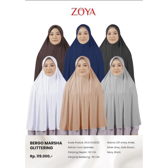 ZOYA BERGO GLITTERING INSTAN/KERUDUNG HIJAB POLOS JUMBO/COD, MURAH LEBAY, GRATIS ONGKIR