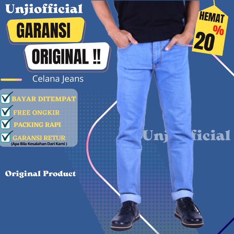 Celana Pria Panjang Jeans kasual Skinny fit Sepan Cowok Branded Original