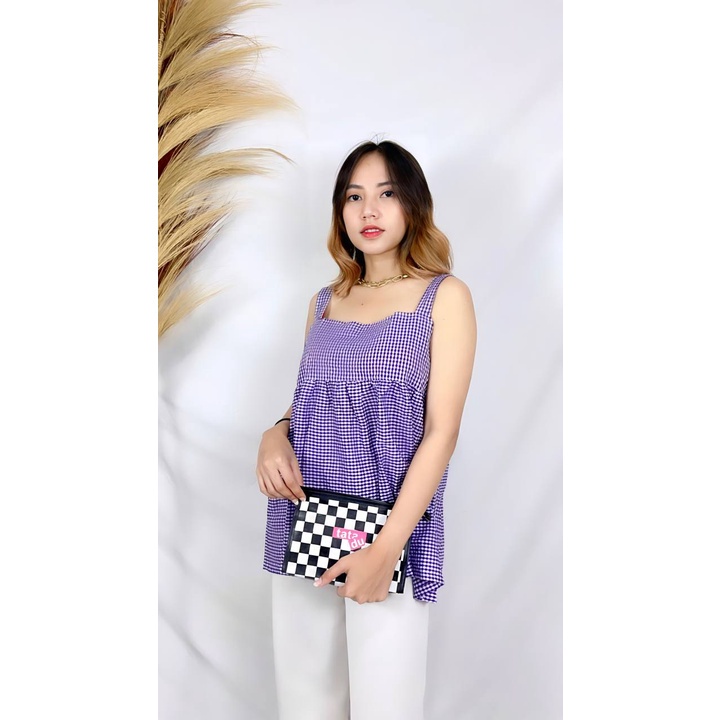 Tq88indonesia Baju Atasan Seksi  Wanita Terbaru / Andra Blouse / Busana Pantai Wanita / Blus Tali Satu / Outer Wanita / Ootd / Outfit