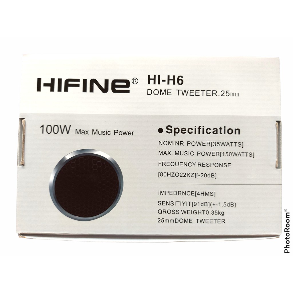 DOME TWEETER HIFINE HI-H6 SERIES 25MM 100 WATT