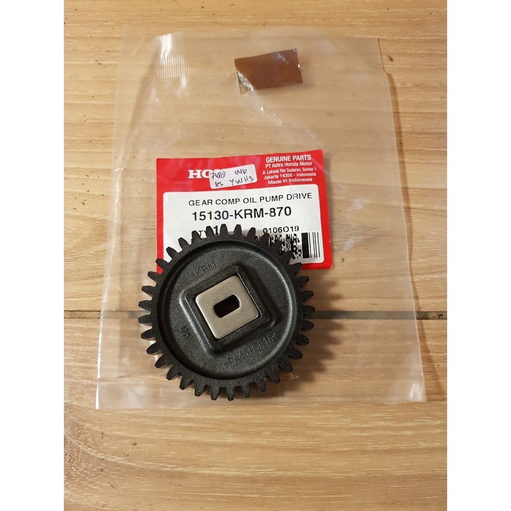 HONDA ORIGINAL GIGI POMPA OLI GEAR COMP OIL PUMP DRIVE CRF 150 L VERZA 15130 KRM 870 Shopee Indonesia