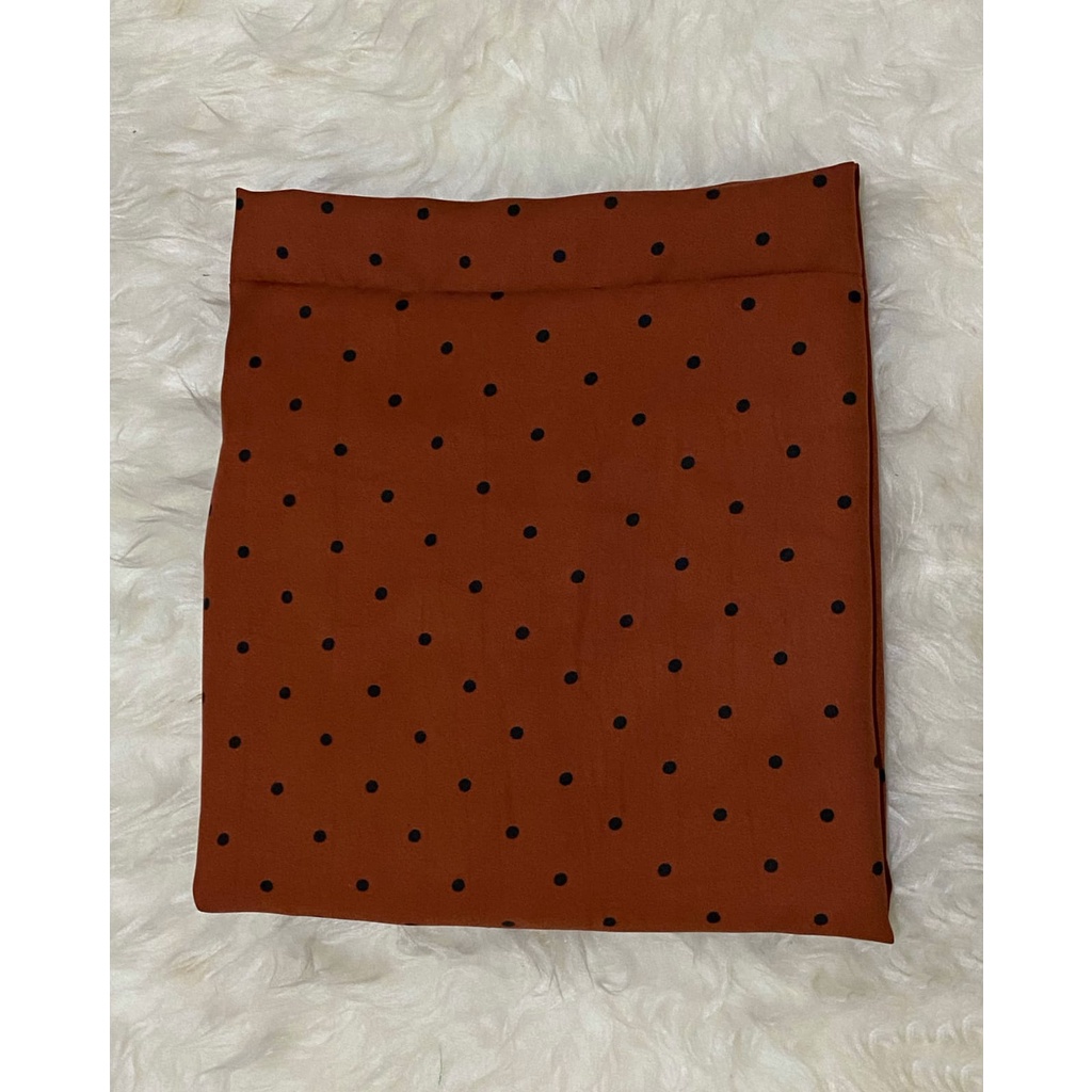 rok polka L-XL-XXL/rok panjang wanita bermotif polkadot kecil/rok maxi-3