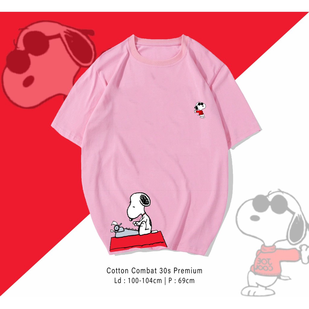 SNOOPY TIK / TERMURAH TIKUS LUCU CARTOON KAOS DESIGN PREMIUM / RESELLER VERY WELCOME