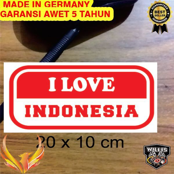 

TERMURAH Cutting Stiker sticker I Love Indonesia 02 Phoenix Star
