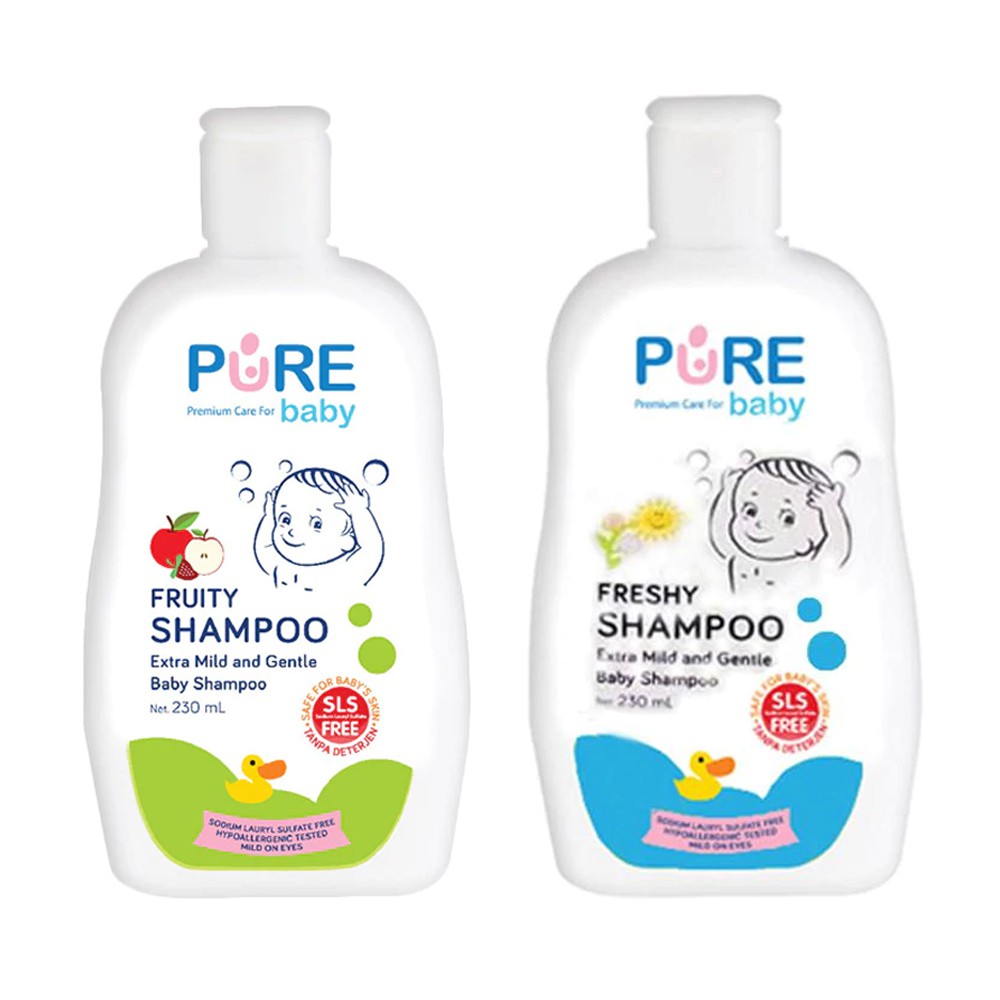 Pure Baby Shampoo 230ml Fruity Freshy Shampo Bayi