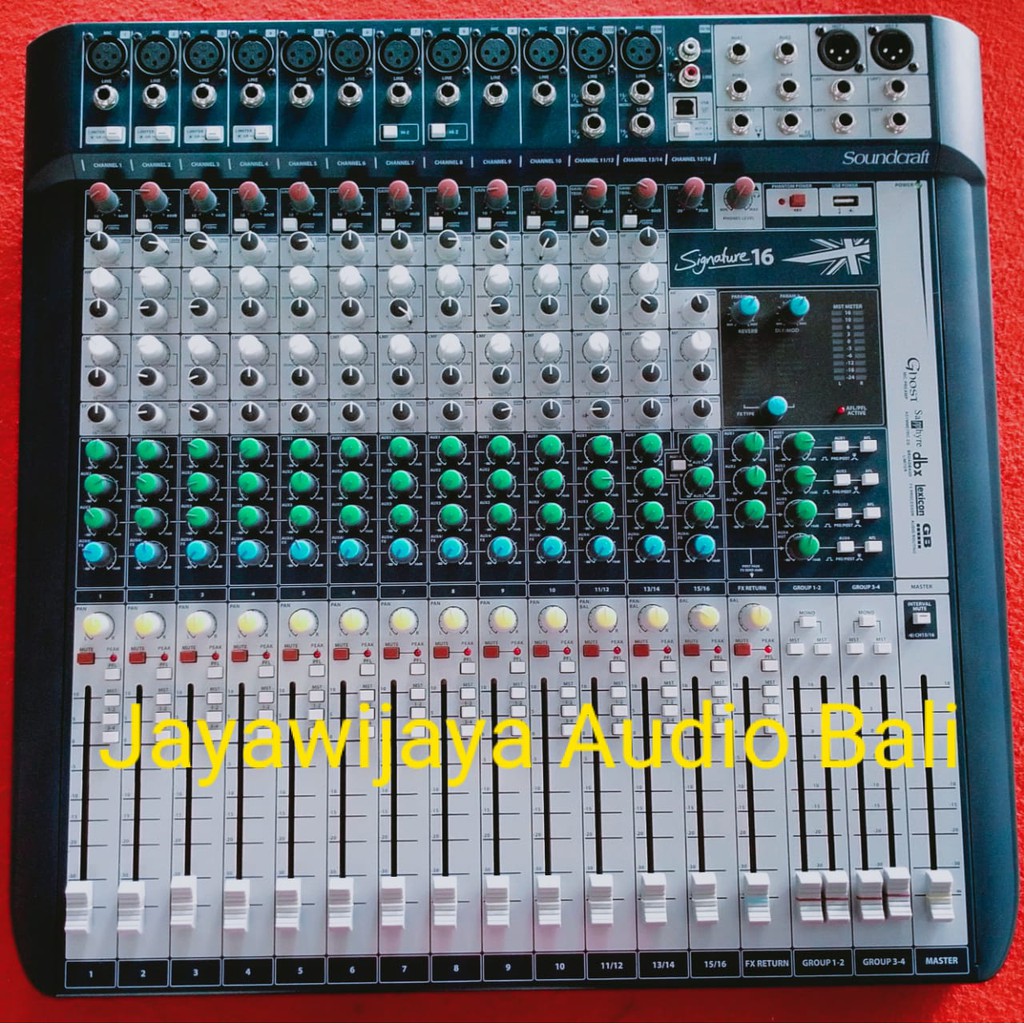 Mixer Soundcraft signature 16 ory ( Tanyakan Stok Terlebih Dahulu )