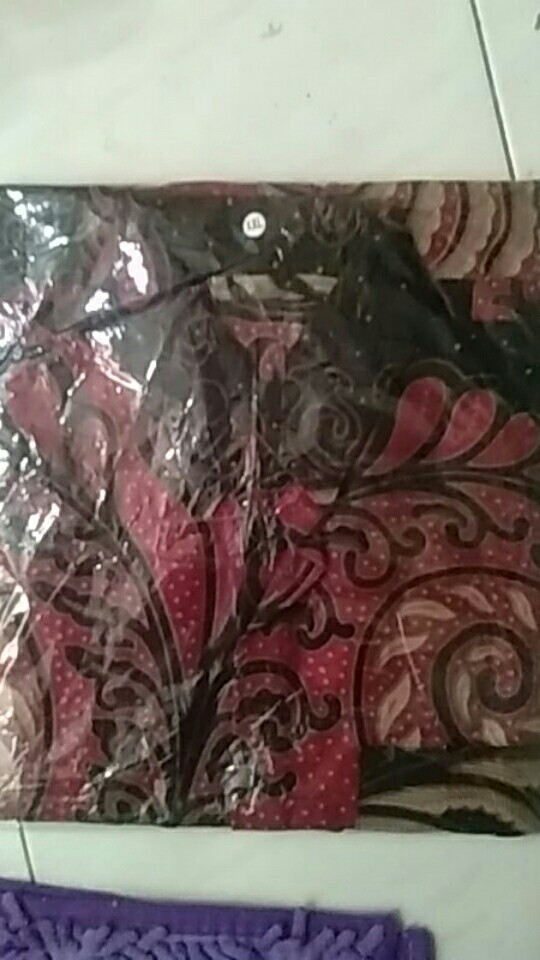 Maura Cople - Sania Ruffle Batik Cople Jazy Gamis Syari - Gamis Kerah Jazz Motif Puser. Cs