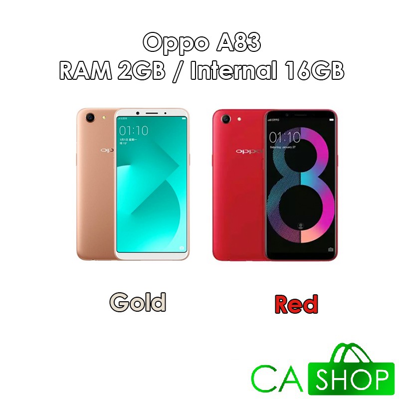 Oppo A83 Ram 2gb Rom 16gb 2 16 Gold Red Baru New Resmi Shopee Indonesia