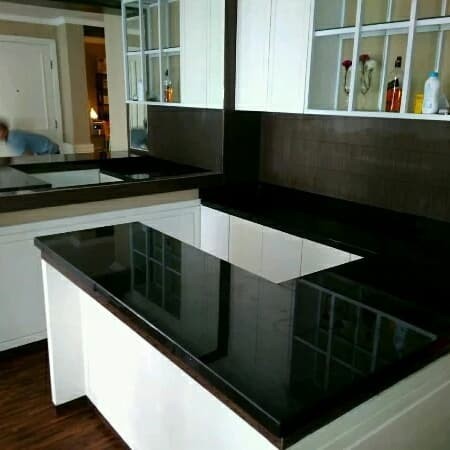 GRANIT TILE VALENTINO HITAM POLOS 60X60