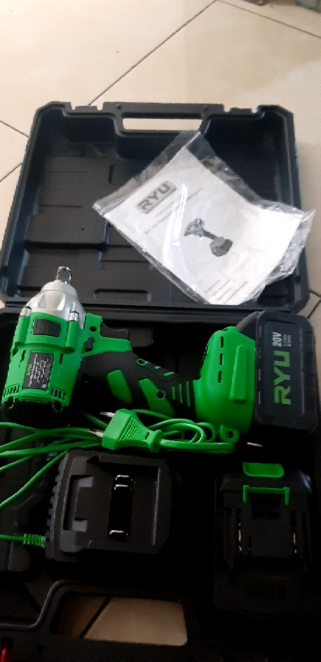 Mg Mesin Bor Pembuka Baut Shocket / Cordless Impact Wrench Rcw 20v Ryu